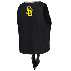 San Diego Padres The Wild Collective Women's Twisted Tie Front Tank Top Lifestyle