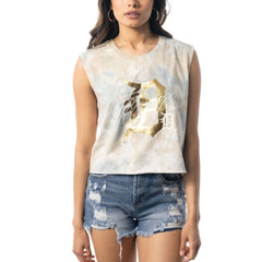 Detroit Tigers The Wild Collective Women's Washed Muscle Tank Top for sale