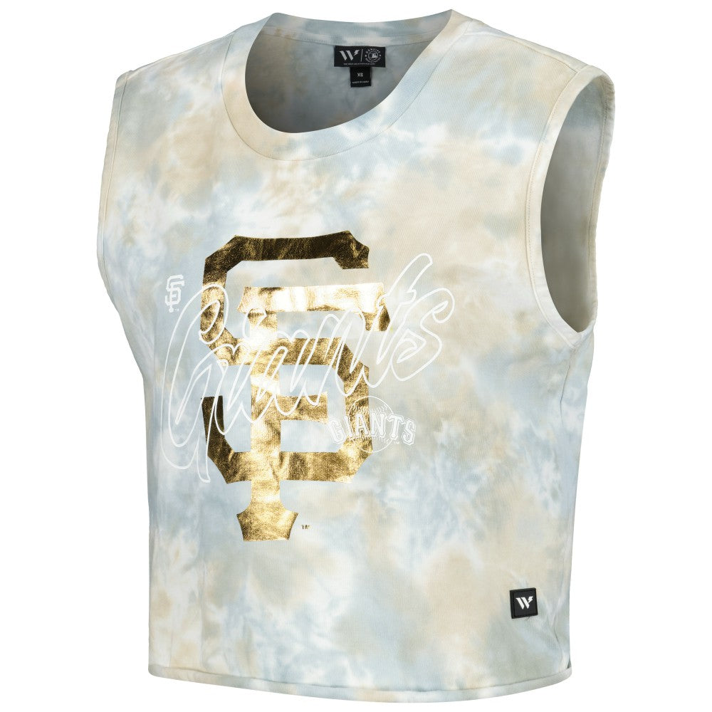 San Francisco Giants The Wild Collective Women's Washed Muscle Tank Top Near Me