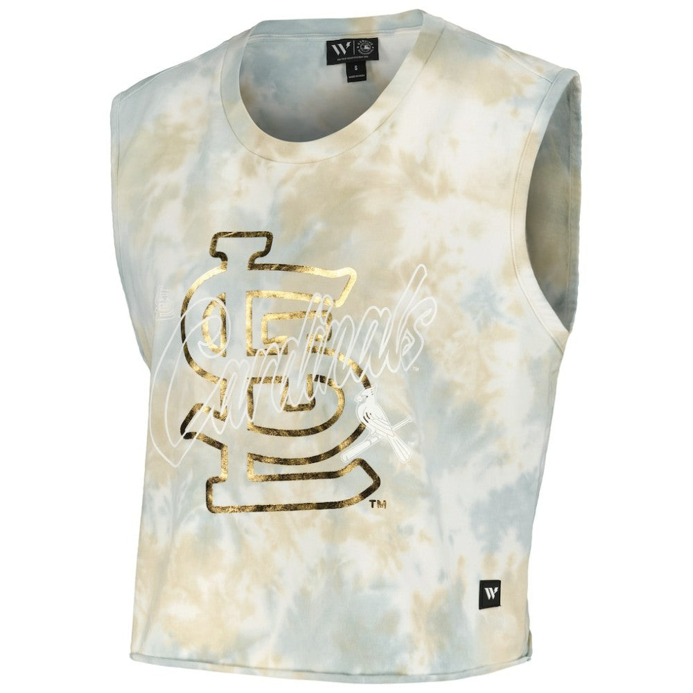 St. Louis Cardinals The Wild Collective Women's Washed Muscle Tank Top Online