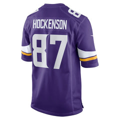 T.J. Hockenson Minnesota Vikings Game Player Jersey Purple - Nike