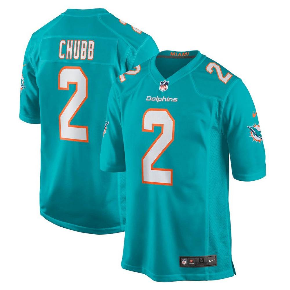 Bradley Chubb Miami Dolphins Game Player Jersey Aqua - Nike