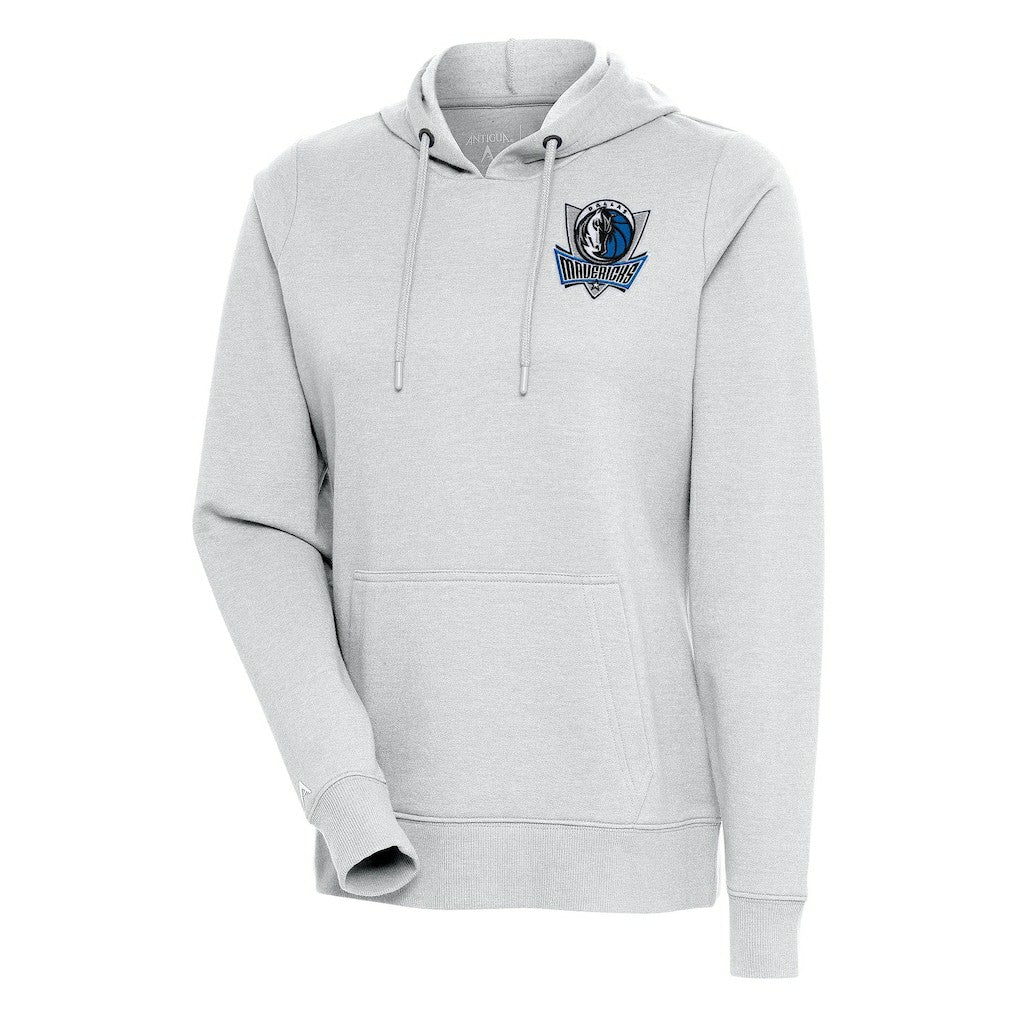 NBA - Dallas Mavericks Antigua Women's Action Pullover Hoodie - Heather Gray