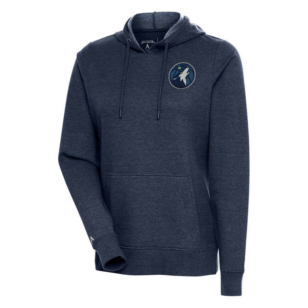 NBA - Minnesota Timberwolves Antigua Women's Action Pullover Hoodie - Heather Navy
