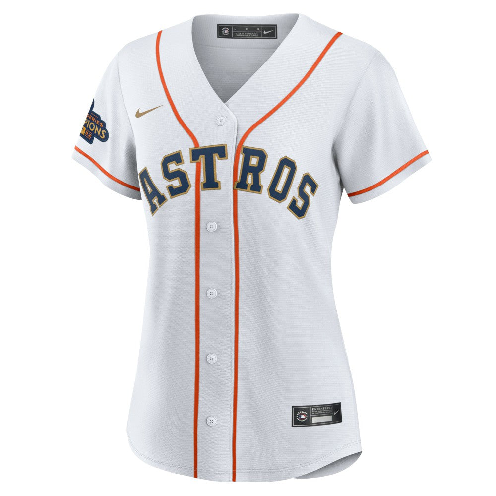 Alex Bregman Houston Astros Nike Women's 2023 Gold Collection Replica Player Jersey for sale