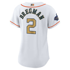 Alex Bregman Houston Astros Nike Women's 2023 Gold Collection Replica Player Jersey for sale