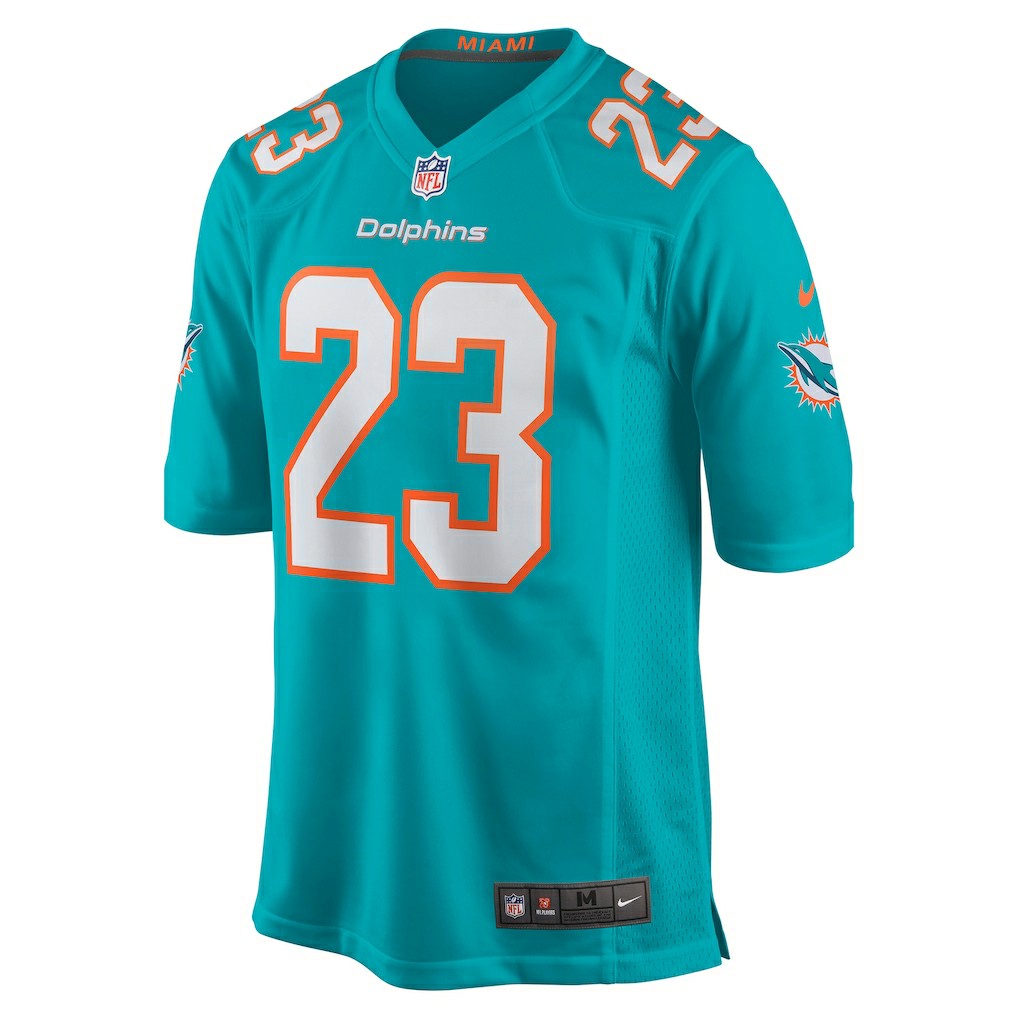 Jeff Wilson Jr. Miami Dolphins Game Player Jersey Aqua - Nike