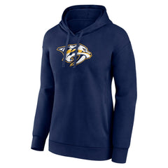 Nashville Predators - Women's Primary Logo Pullover Hoodie Navy