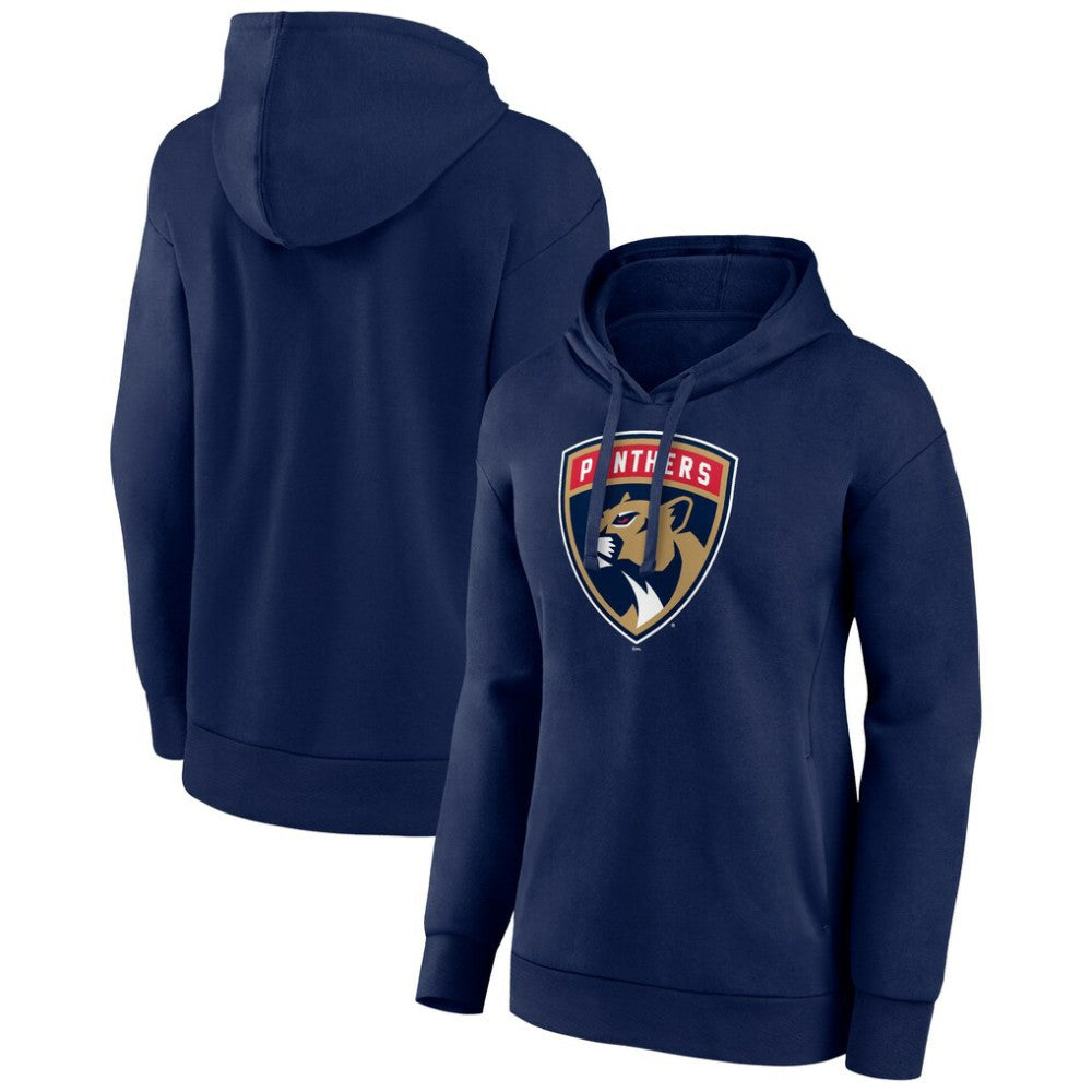 Florida Panthers - Women's Primary Logo Pullover Hoodie Navy