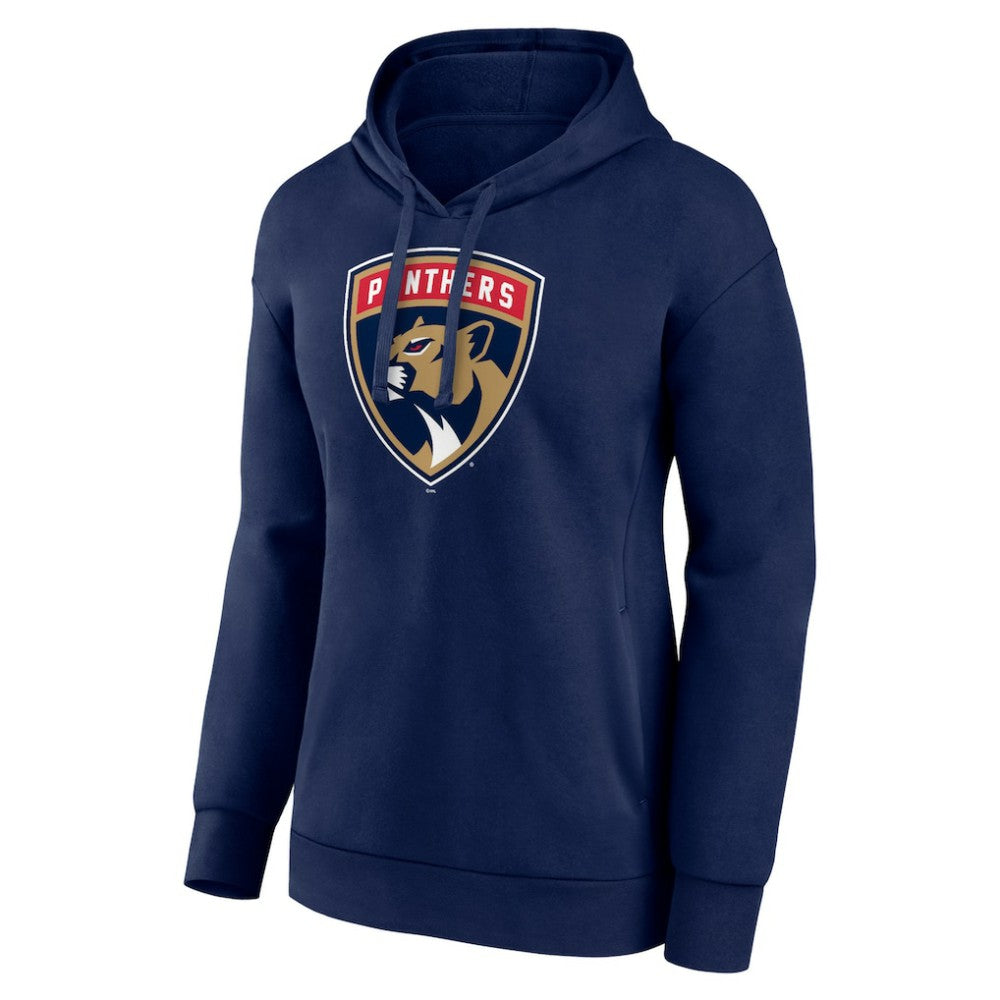 Florida Panthers - Women's Primary Logo Pullover Hoodie Navy