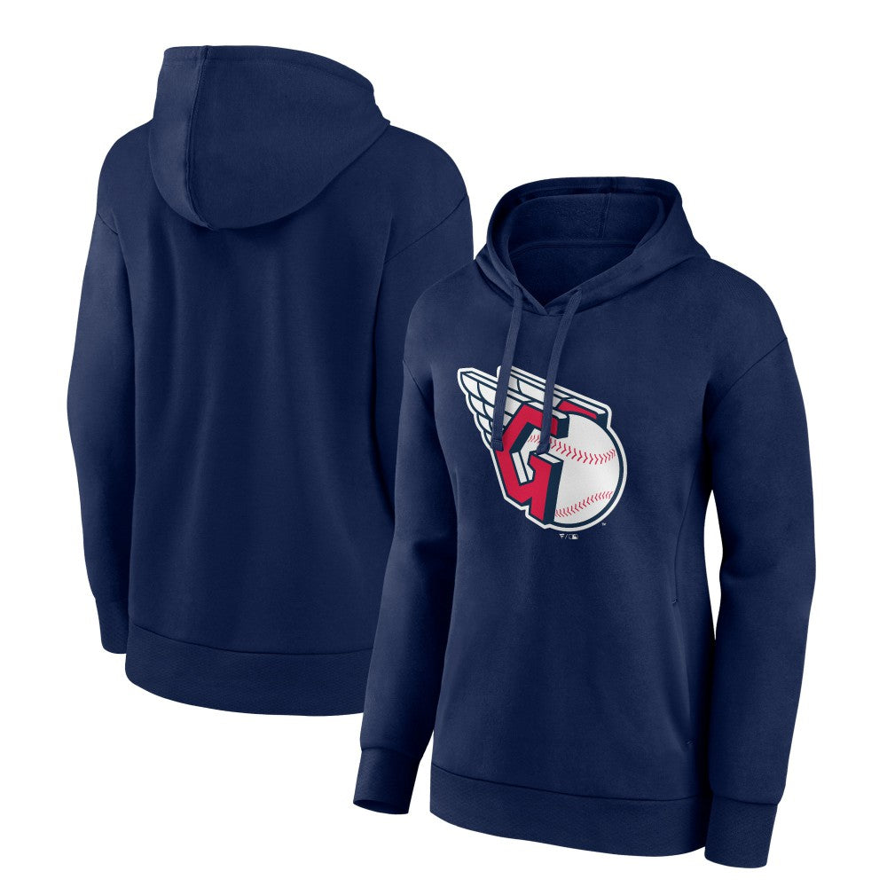 Cleveland Guardians Women's Core Logo Pullover Hoodie On Sale