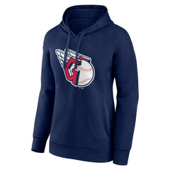 Cleveland Guardians Women's Core Logo Pullover Hoodie On Sale