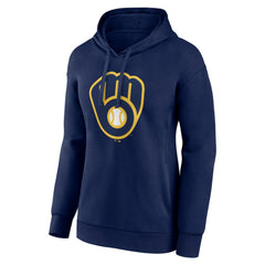 Milwaukee Brewers Women's Core Logo Pullover Hoodie Sale