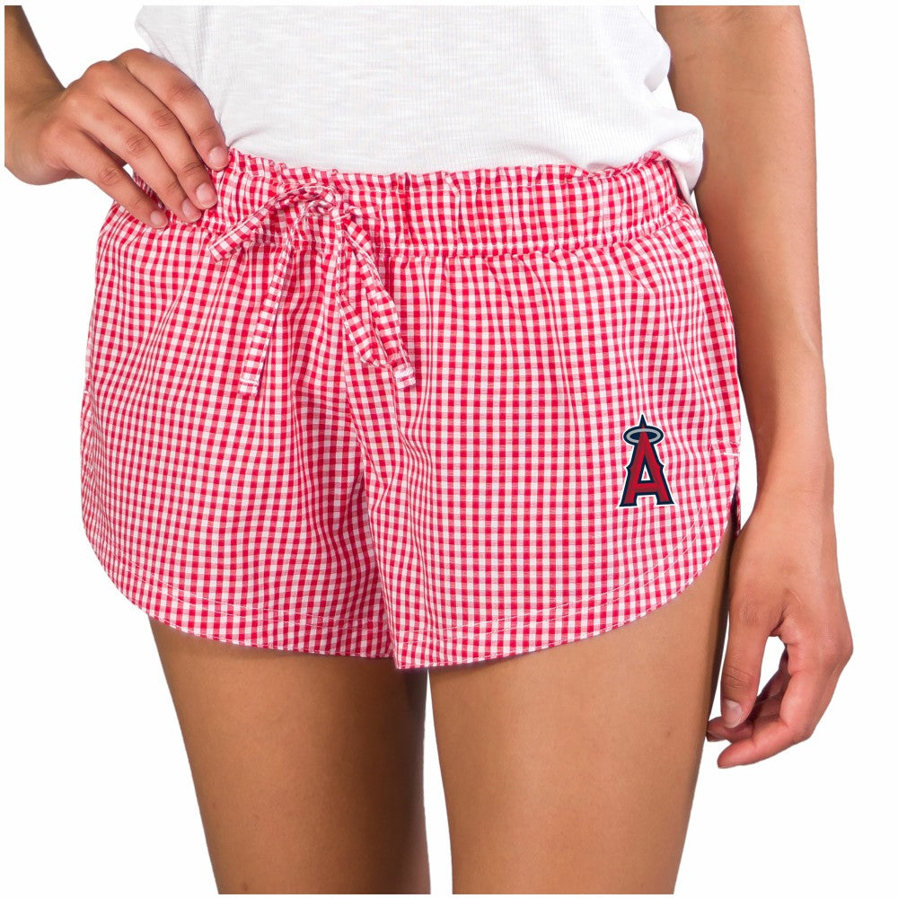 Los Angeles Angels Concepts Sport Women's Tradition Woven Shorts for sale