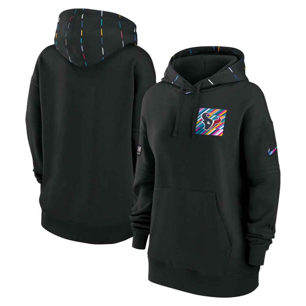 Houston Texans Women's 2023 NFL Crucial Catch Club Pullover Hoodie Black - Nike