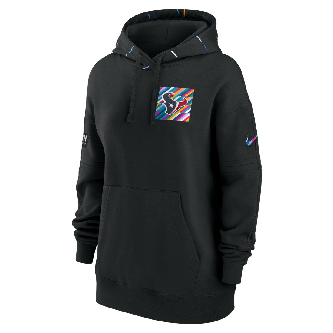 Houston Texans Women's 2023 NFL Crucial Catch Club Pullover Hoodie Black - Nike