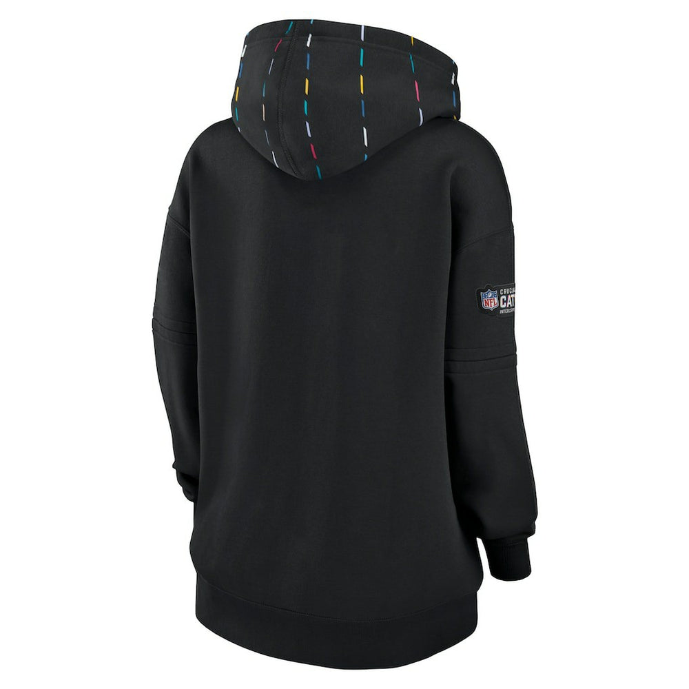 New Orleans Saints Women's 2023 NFL Crucial Catch Club Pullover Hoodie Black - Nike