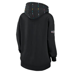 New Orleans Saints Women's 2023 NFL Crucial Catch Club Pullover Hoodie Black - Nike