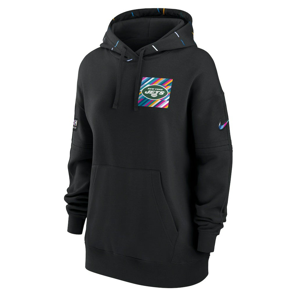 New York Jets Women's 2023 NFL Crucial Catch Club Pullover Hoodie Black - Nike
