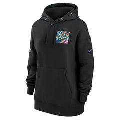 New York Jets Women's 2023 NFL Crucial Catch Club Pullover Hoodie Black - Nike