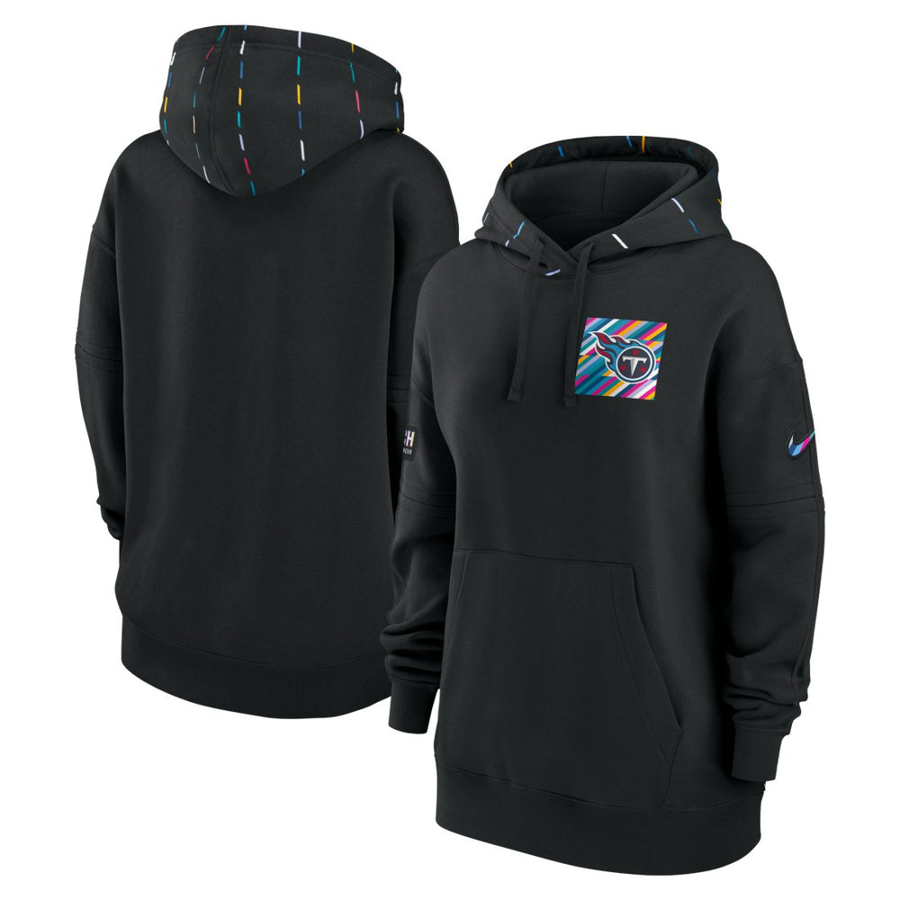 Tennessee Titans Women's 2023 NFL Crucial Catch Club Pullover Hoodie Black - Nike