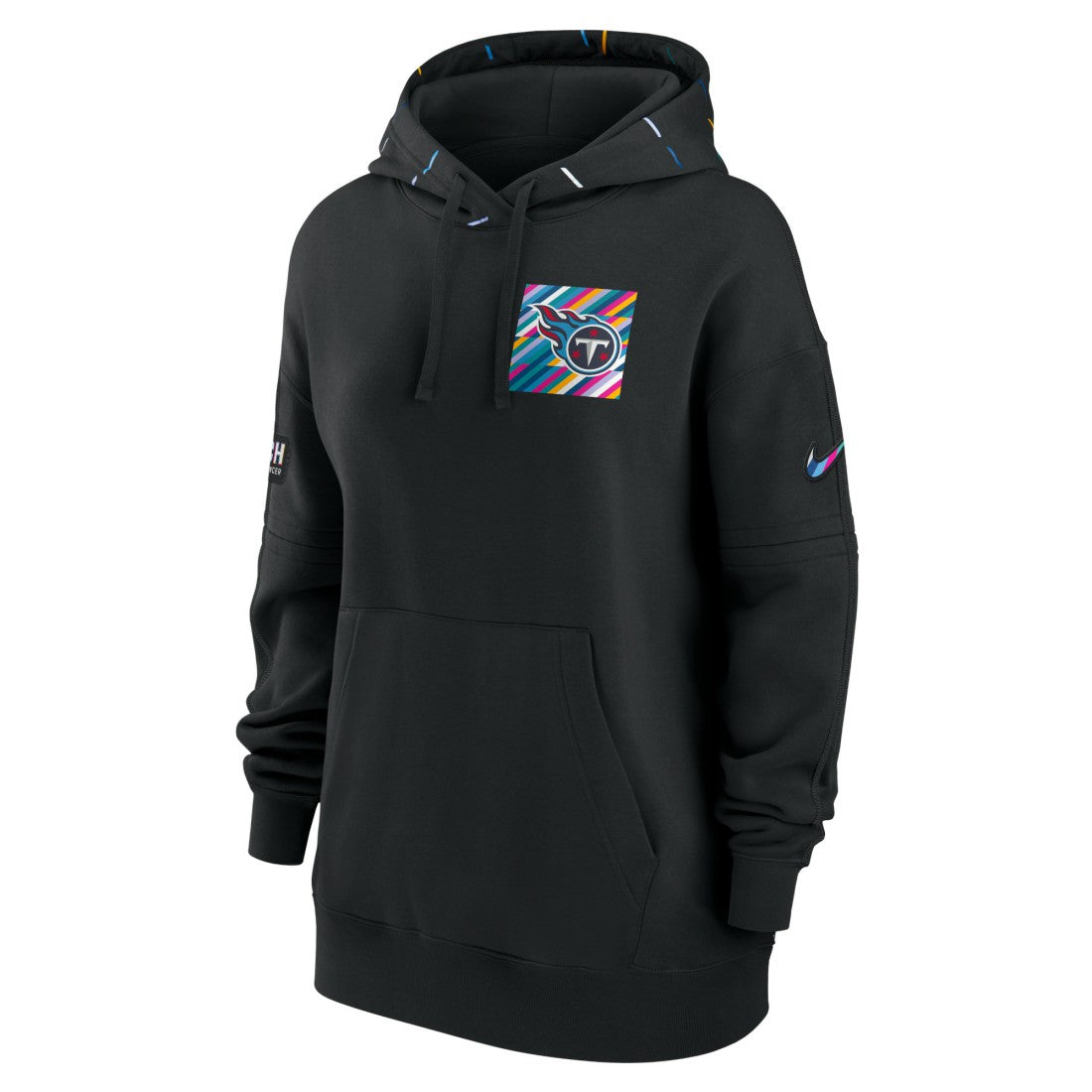 Tennessee Titans Women's 2023 NFL Crucial Catch Club Pullover Hoodie Black - Nike
