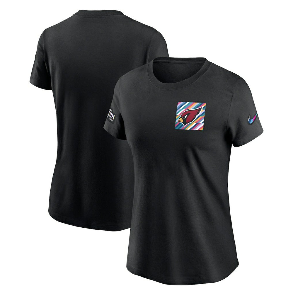 Arizona Cardinals Women's Crucial Catch Sideline Tri-Blend T-Shirt Black - Nike