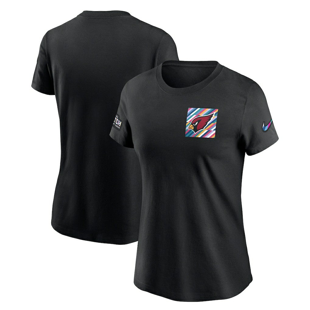 Arizona Cardinals Women's Crucial Catch Sideline Tri-Blend T-Shirt Black - Nike