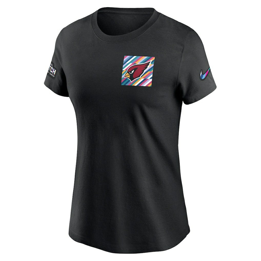 Arizona Cardinals Women's Crucial Catch Sideline Tri-Blend T-Shirt Black - Nike