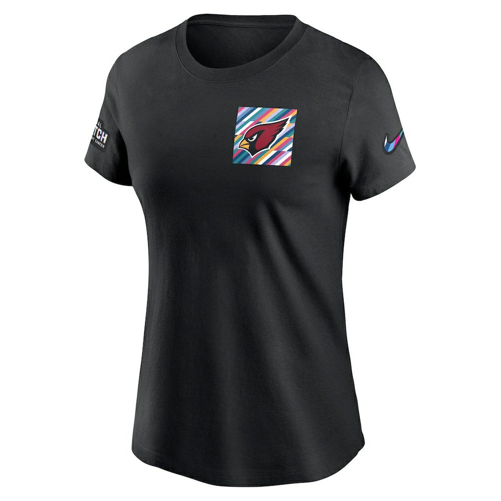 Arizona Cardinals Women's Crucial Catch Sideline Tri-Blend T-Shirt Black - Nike