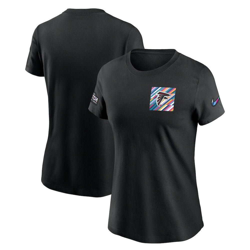 Atlanta Falcons Women's Crucial Catch Sideline Tri-Blend T-Shirt Black - Nike