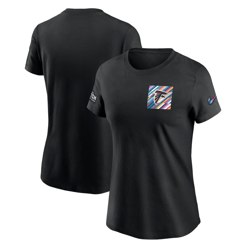 Atlanta Falcons Women's Crucial Catch Sideline Tri-Blend T-Shirt Black - Nike