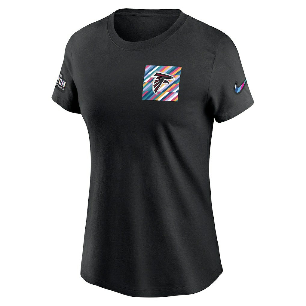 Atlanta Falcons Women's Crucial Catch Sideline Tri-Blend T-Shirt Black - Nike