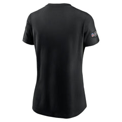 Atlanta Falcons Women's Crucial Catch Sideline Tri-Blend T-Shirt Black - Nike