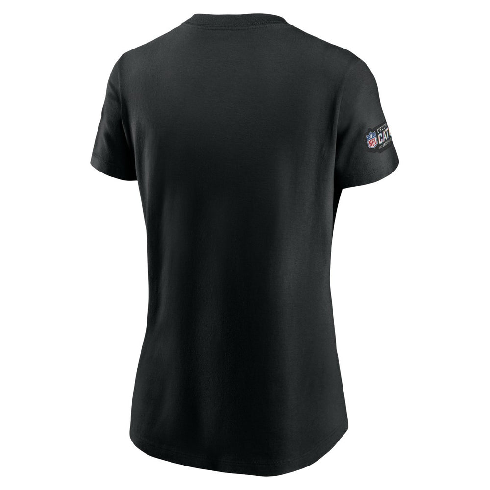 Houston Texans Women's Crucial Catch Sideline Tri-Blend T-Shirt Black - Nike