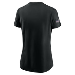 Houston Texans Women's Crucial Catch Sideline Tri-Blend T-Shirt Black - Nike