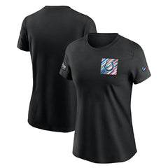 Indianapolis Colts Women's Crucial Catch Sideline Tri-Blend T-Shirt Black - Nike