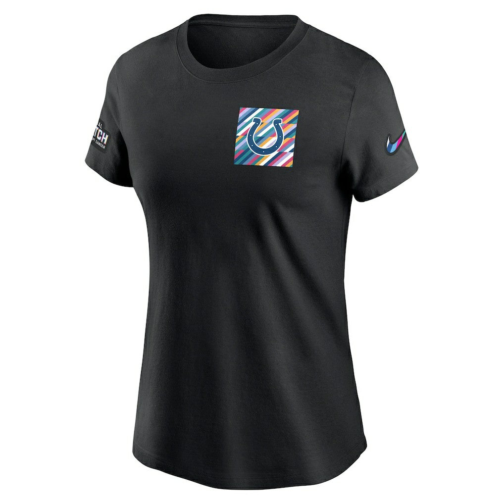 Indianapolis Colts Women's Crucial Catch Sideline Tri-Blend T-Shirt Black - Nike