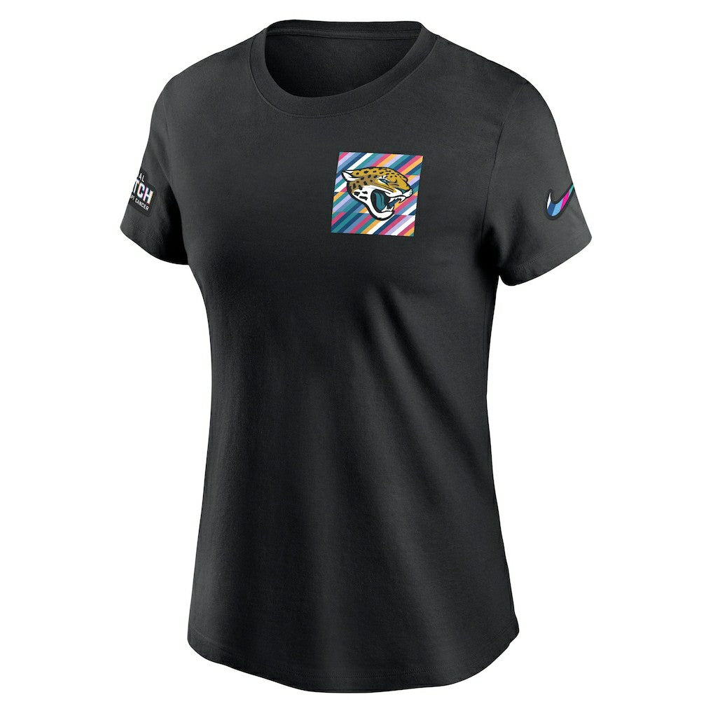 Jacksonville Jaguars Women's Crucial Catch Sideline Tri-Blend T-Shirt Black - Nike