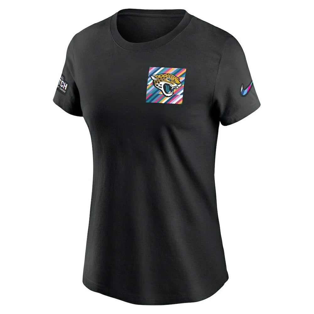 Jacksonville Jaguars Women's Crucial Catch Sideline Tri-Blend T-Shirt Black - Nike