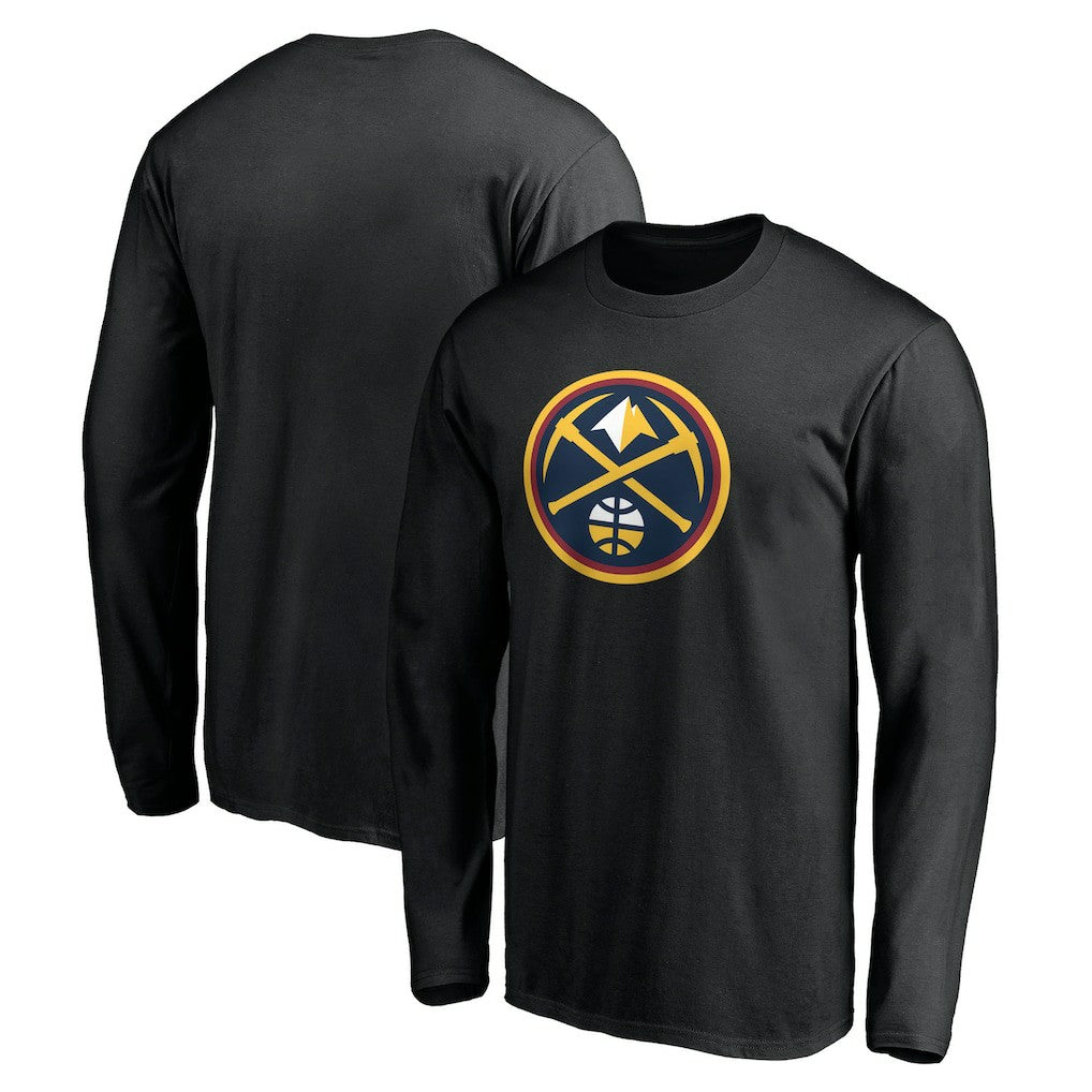 NBA - Denver Nuggets Primary Team Logo Long Sleeve T-Shirt - Black