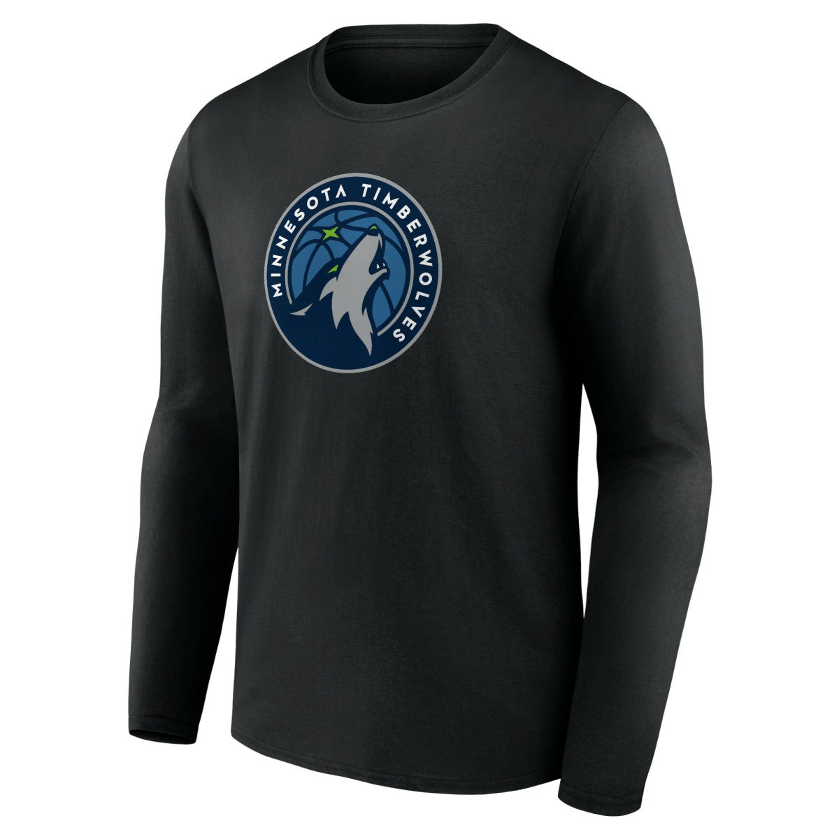 NBA - Minnesota Timberwolves Primary Team Logo Long Sleeve T-Shirt - Black