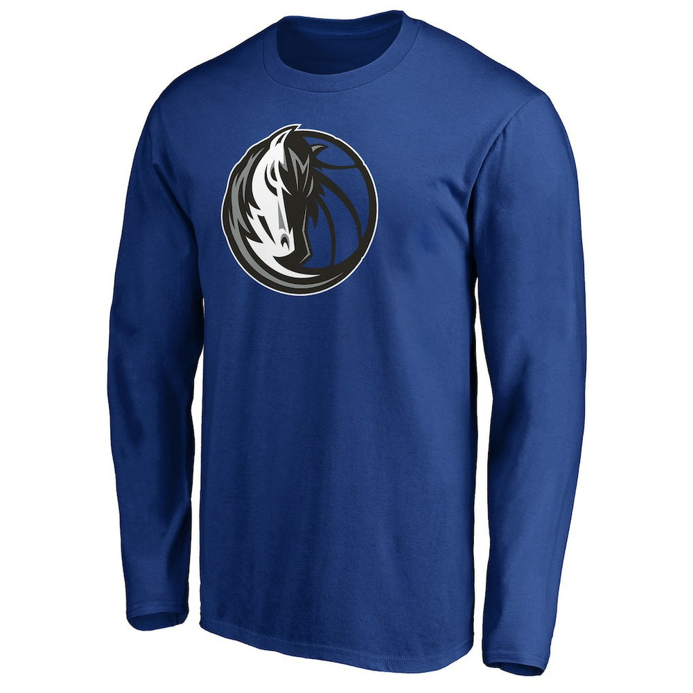 NBA - Dallas Mavericks Primary Team Logo Long Sleeve T-Shirt - Blue