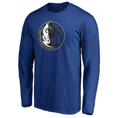 NBA - Dallas Mavericks Primary Team Logo Long Sleeve T-Shirt - Blue