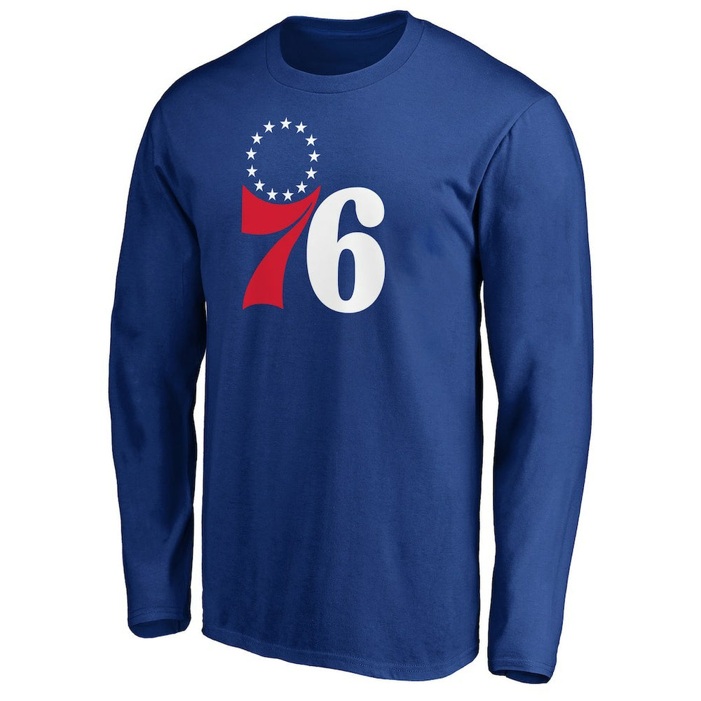 NBA - Philadelphia 76ers Primary Team Logo Long Sleeve T-Shirt - Royal