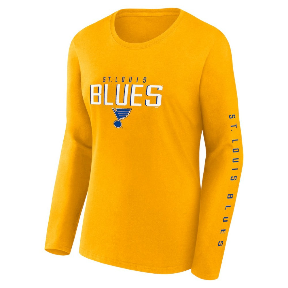 St. Louis Blues - Fanatics Women's Long and Short Sleeve Two-Pack T-Shirt Set Blue