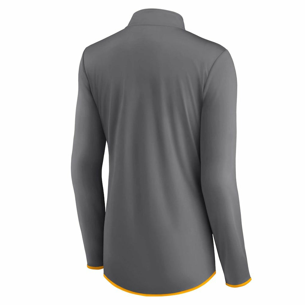 Los Angeles Rams Women's Adult Corner Long Sleeve 1/4 Zip Top Gray - NFL