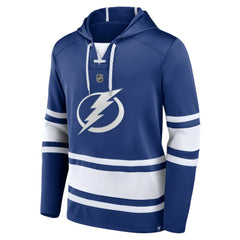 Nikita Kucherov Tampa Bay Lightning - Fanatics Name & Number Lace-Up Pullover Hoodie Blue