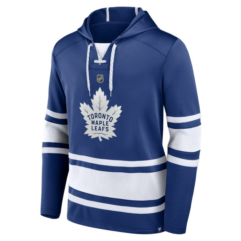 Mitch Marner Toronto Maple Leafs - Fanatics Name & Number Lace-Up Pullover Hoodie Blue