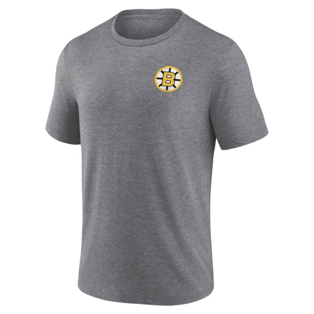 Boston Bruins Fanatics Winger Tri-Blend T-Shirt Heather Gray